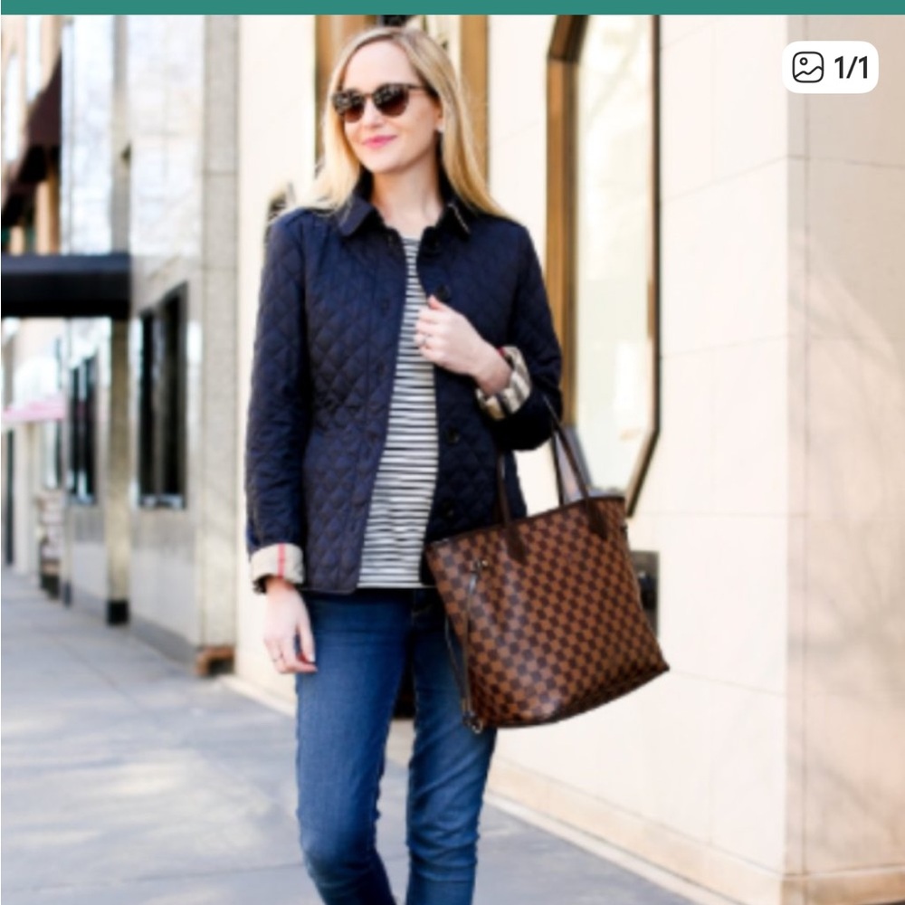 Burberry Checkered Quilted Jacket - size s